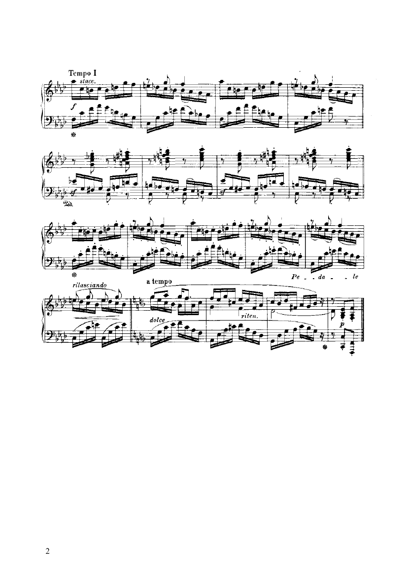 潘达隆与哥伦珍娜钢琴曲谱（图2）