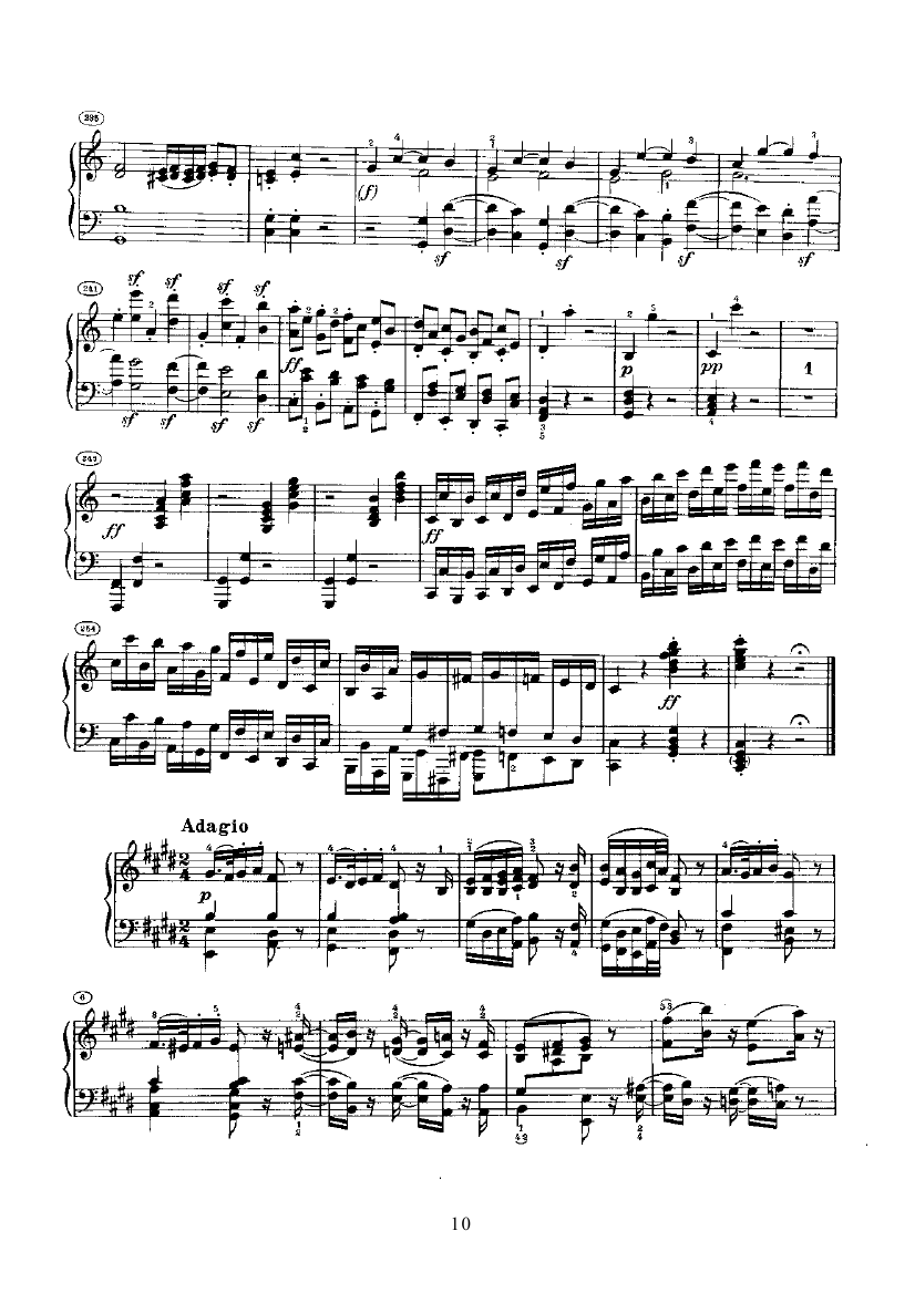 奏鸣曲(Opus2 Nr.3) 键盘类 钢琴钢琴曲谱（图10）