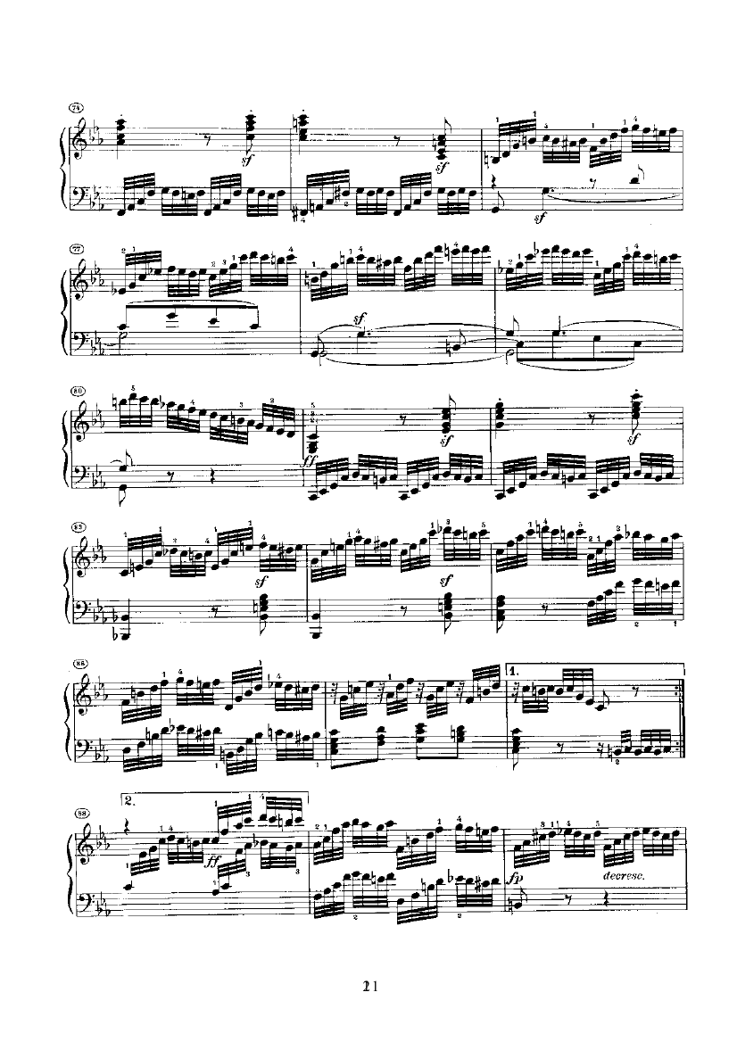奏鸣曲(Opus7) 键盘类 钢琴钢琴曲谱（图21）