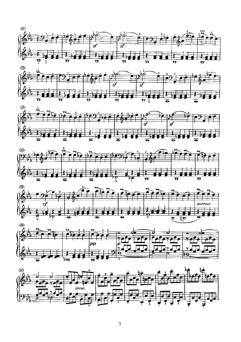 奏鸣曲(Opus13) 键盘类 钢琴钢琴曲谱（图3）