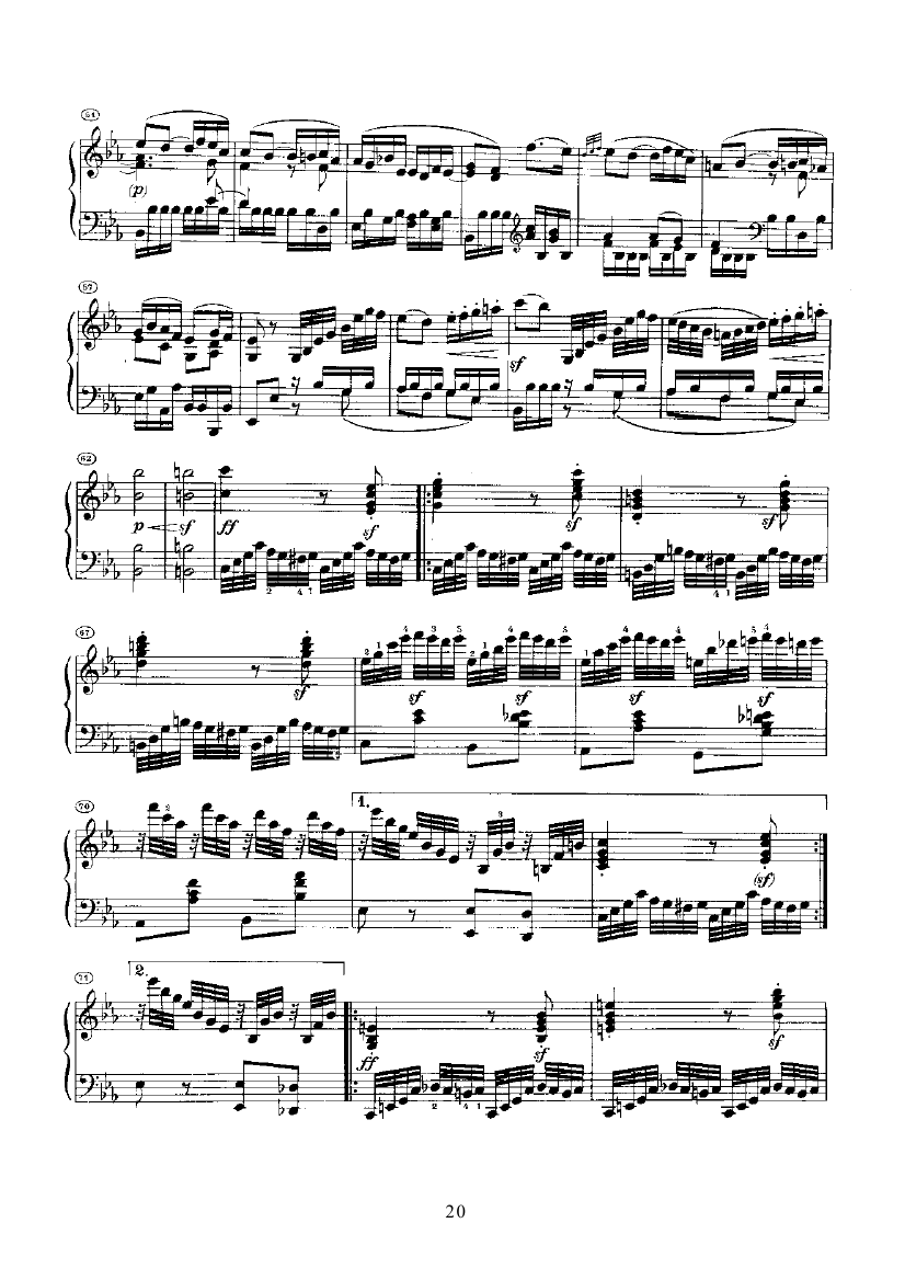 奏鸣曲(Opus7) 键盘类 钢琴钢琴曲谱（图20）