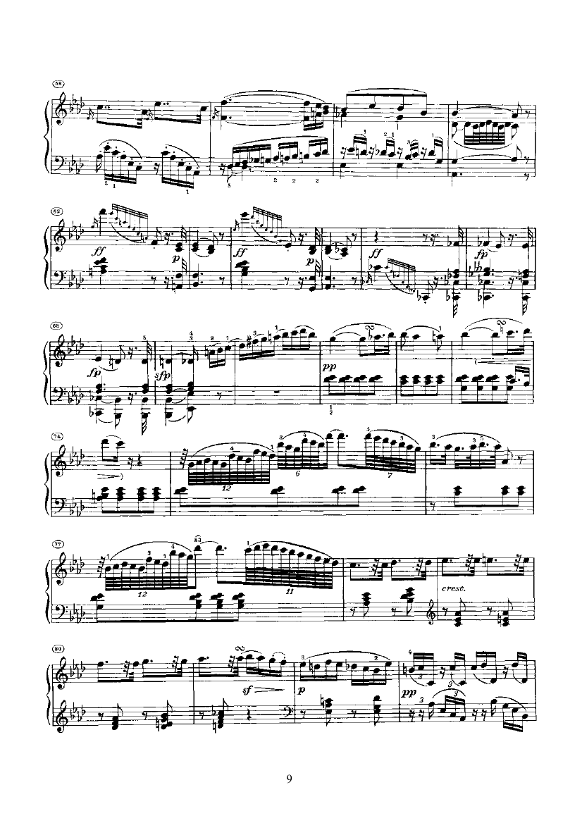 奏鸣曲(Opus10 Nr.1) 键盘类 钢琴钢琴曲谱（图9）