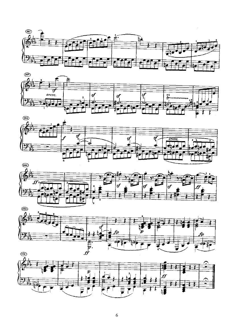奏鸣曲(Opus10 Nr.1) 键盘类 钢琴钢琴曲谱（图6）