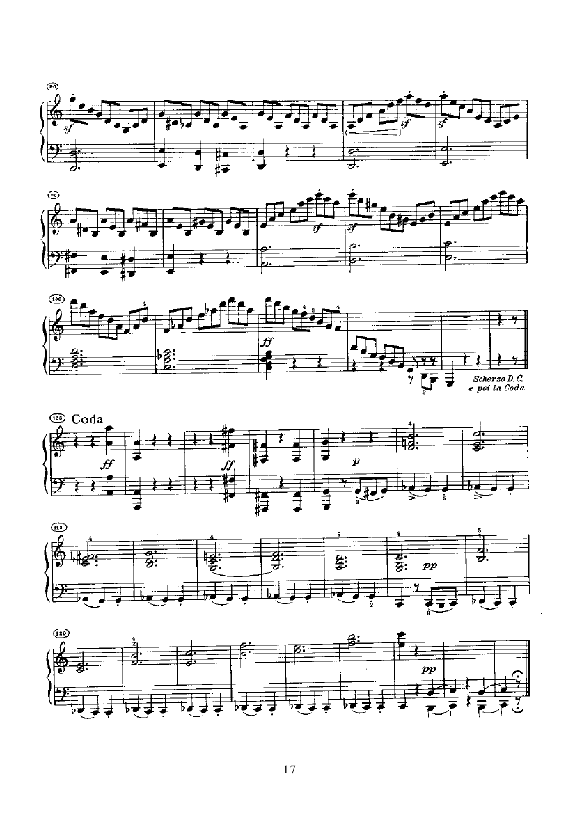 奏鸣曲(Opus2 Nr.3) 键盘类 钢琴钢琴曲谱（图17）