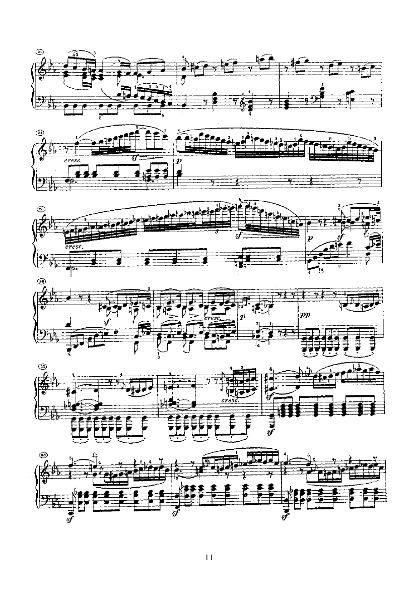 奏鸣曲(Opus22) 键盘类 钢琴钢琴曲谱（图11）