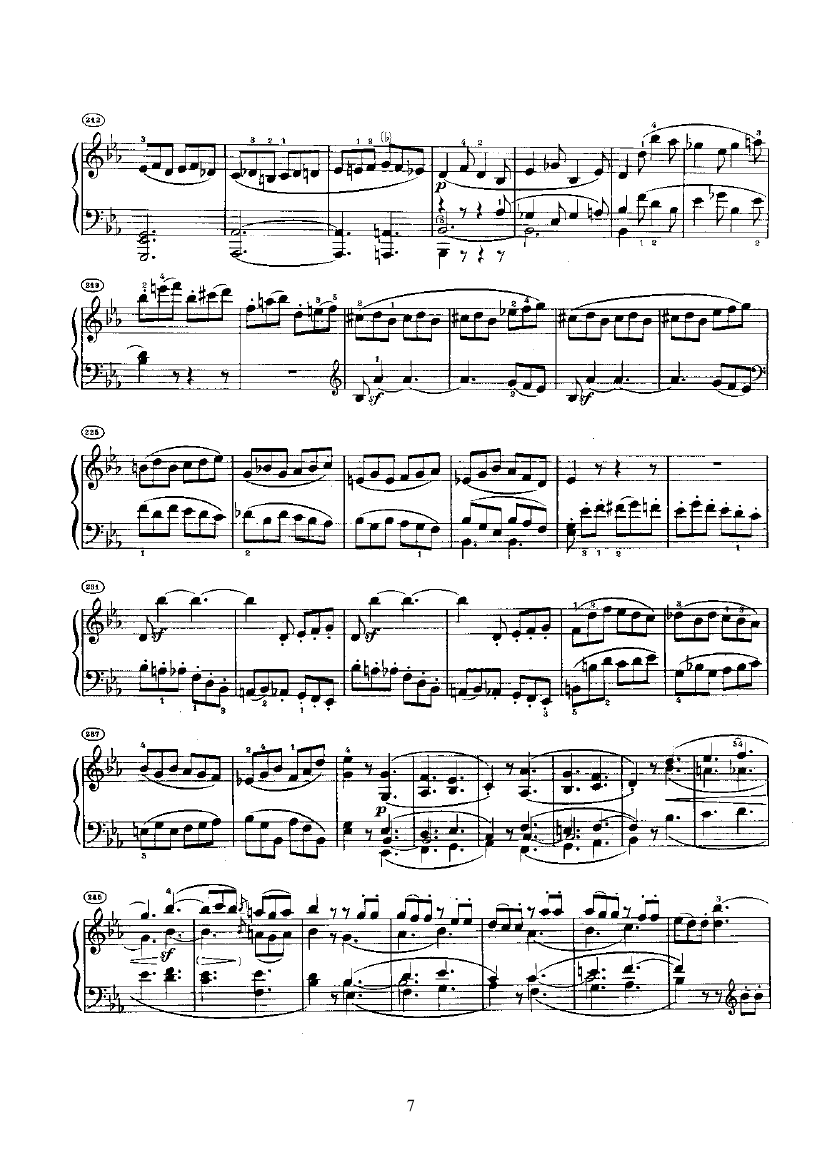 奏鸣曲(Opus7) 键盘类 钢琴钢琴曲谱（图7）