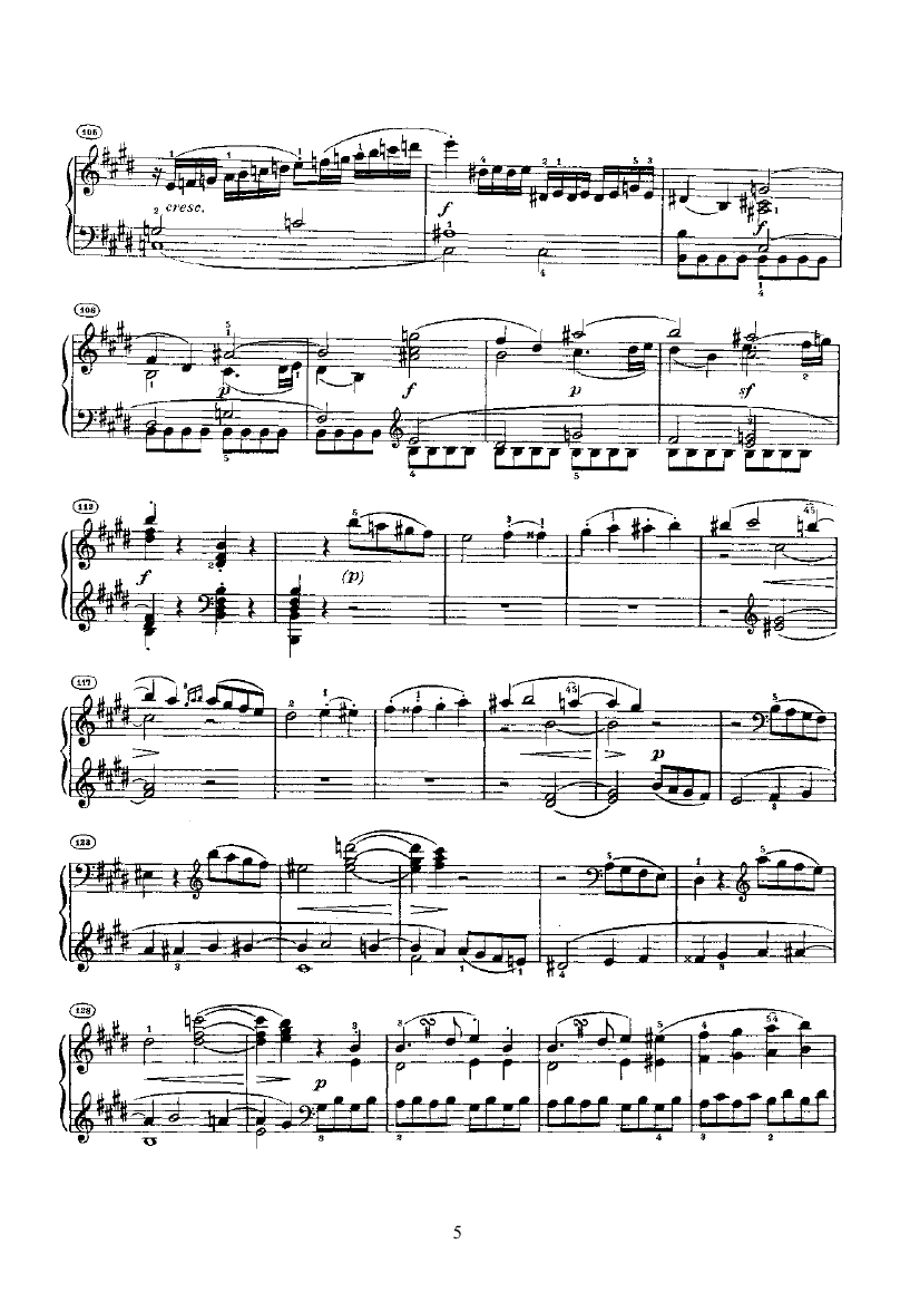 奏鸣曲(Opus14 Nr.1) 键盘类 钢琴钢琴曲谱（图5）