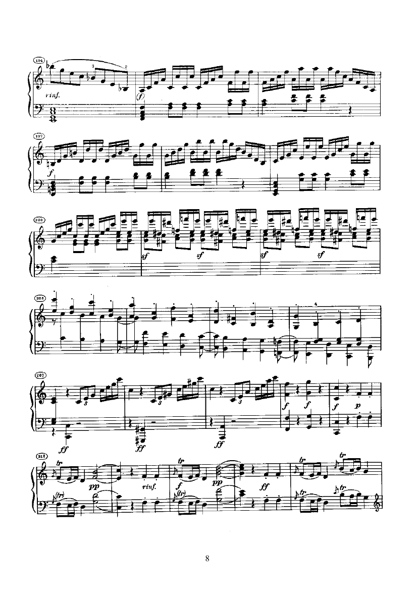 奏鸣曲(Opus2 Nr.3) 键盘类 钢琴钢琴曲谱（图8）