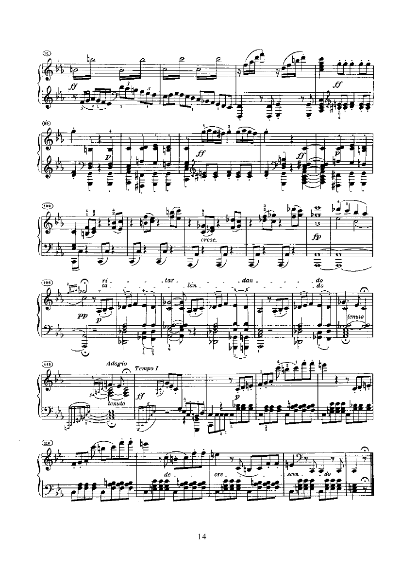奏鸣曲(Opus10 Nr.1) 键盘类 钢琴钢琴曲谱（图14）