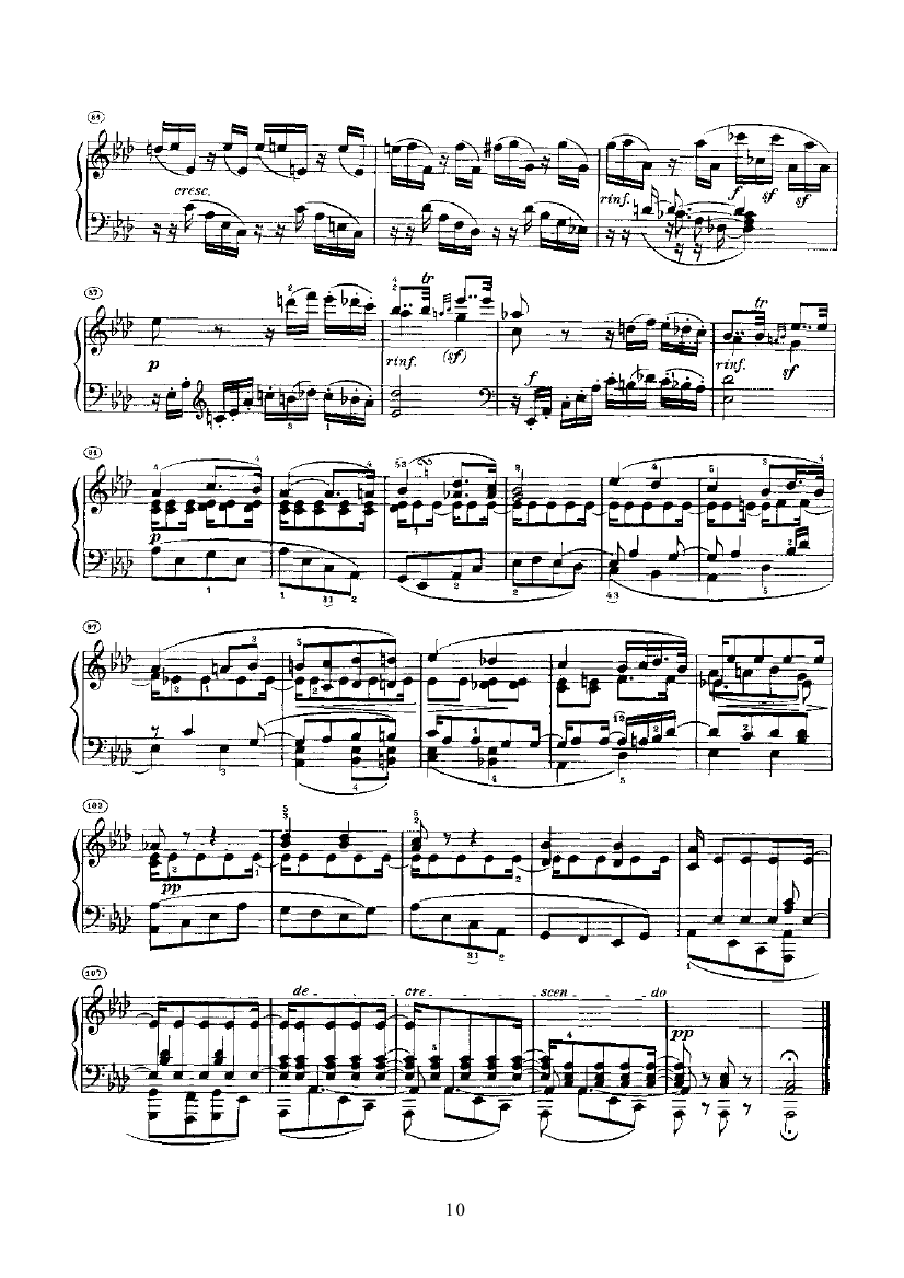 奏鸣曲(Opus10 Nr.1) 键盘类 钢琴钢琴曲谱（图10）