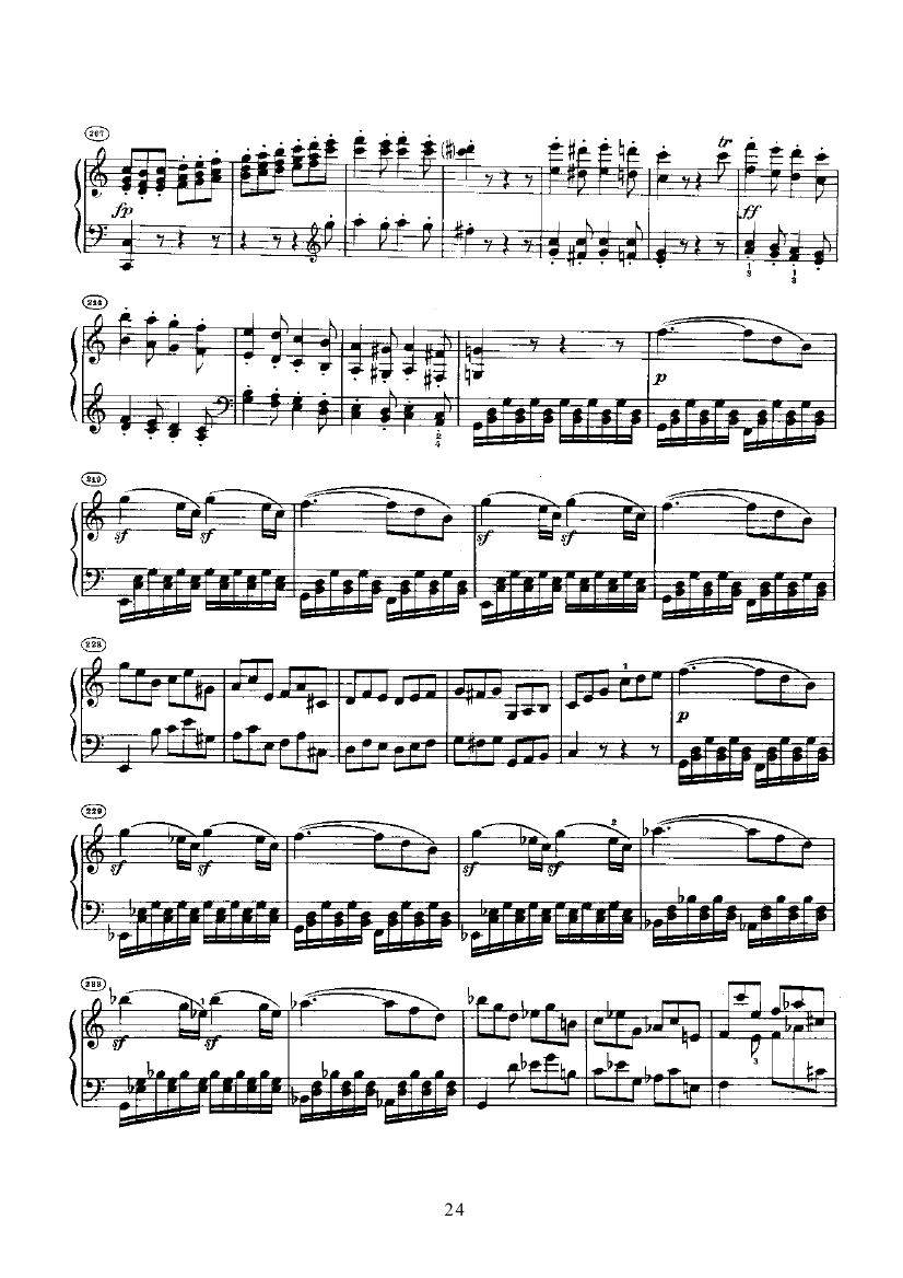 奏鸣曲(Opus2 Nr.3) 键盘类 钢琴钢琴曲谱（图24）