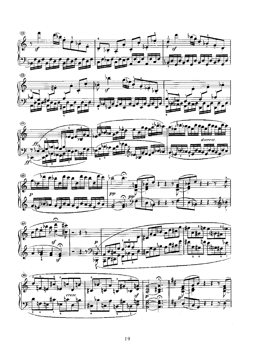 奏鸣曲(Opus10 Nr.3) 键盘类 钢琴钢琴曲谱（图19）