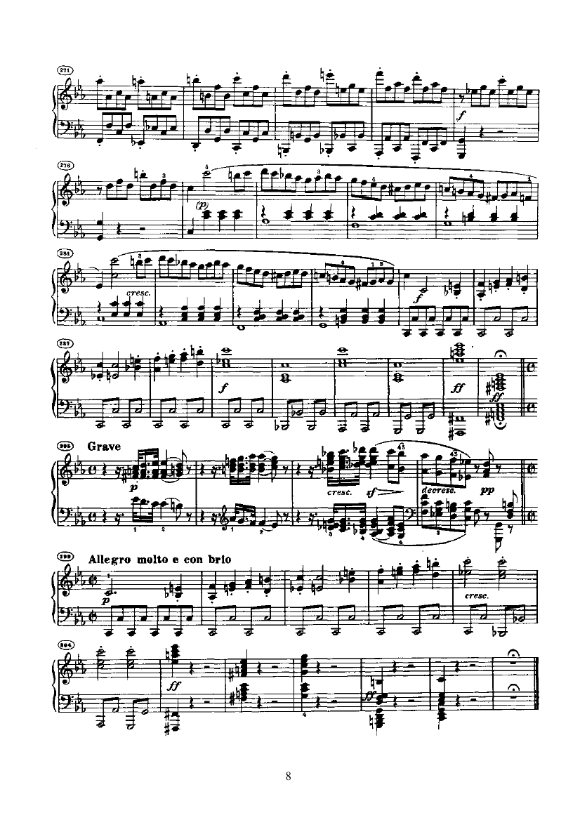 奏鸣曲(Opus13) 键盘类 钢琴钢琴曲谱（图8）