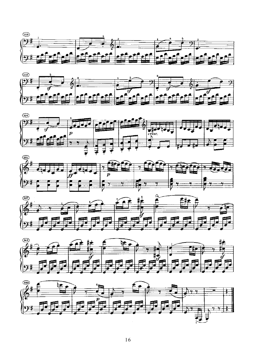 奏鸣曲(Opus14 Nr.2) 键盘类 钢琴钢琴曲谱（图16）