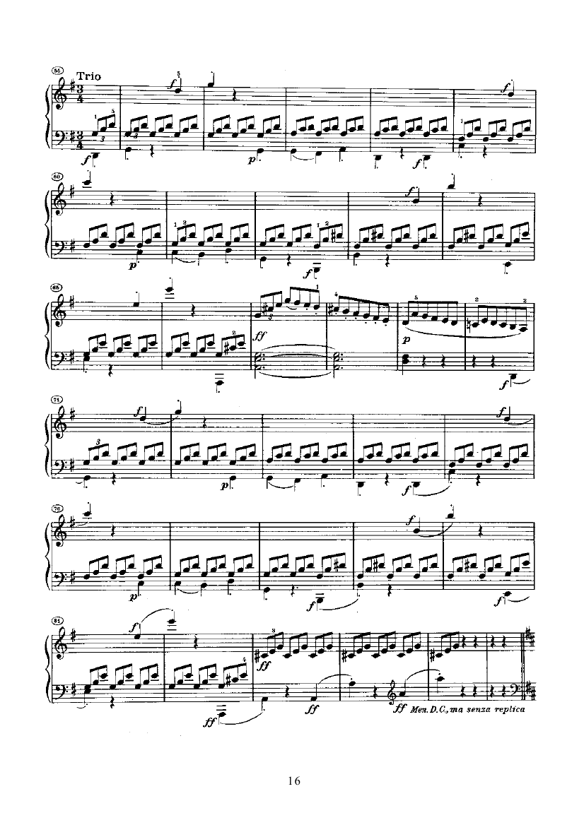 奏鸣曲(Opus10 Nr.3) 键盘类 钢琴钢琴曲谱（图16）
