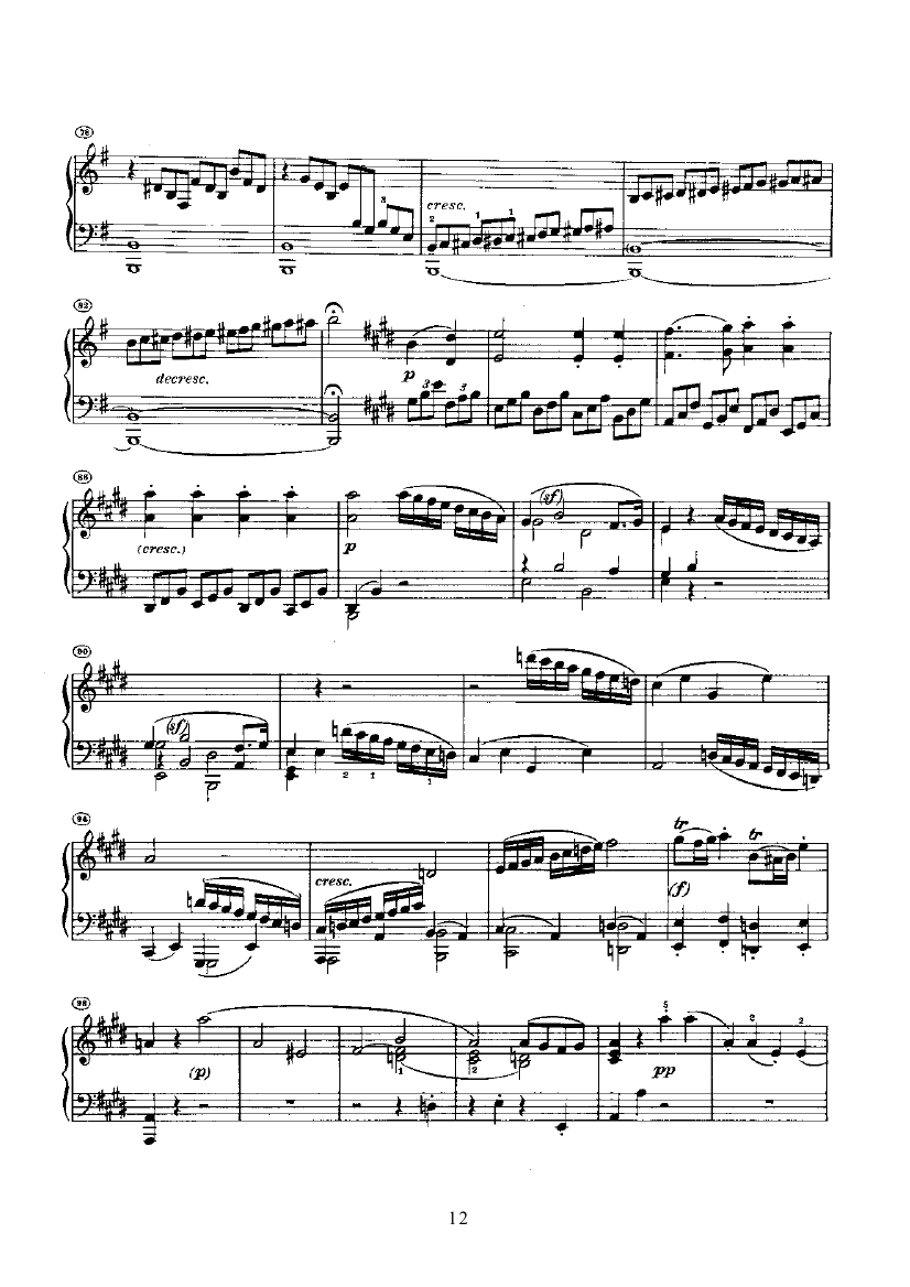 奏鸣曲(Opus14 Nr.1) 键盘类 钢琴钢琴曲谱（图12）