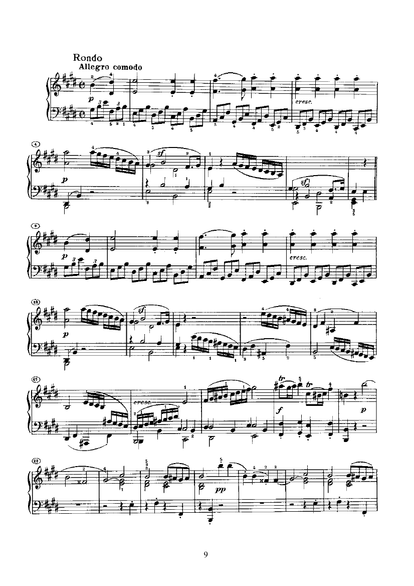 奏鸣曲(Opus14 Nr.1) 键盘类 钢琴钢琴曲谱（图9）