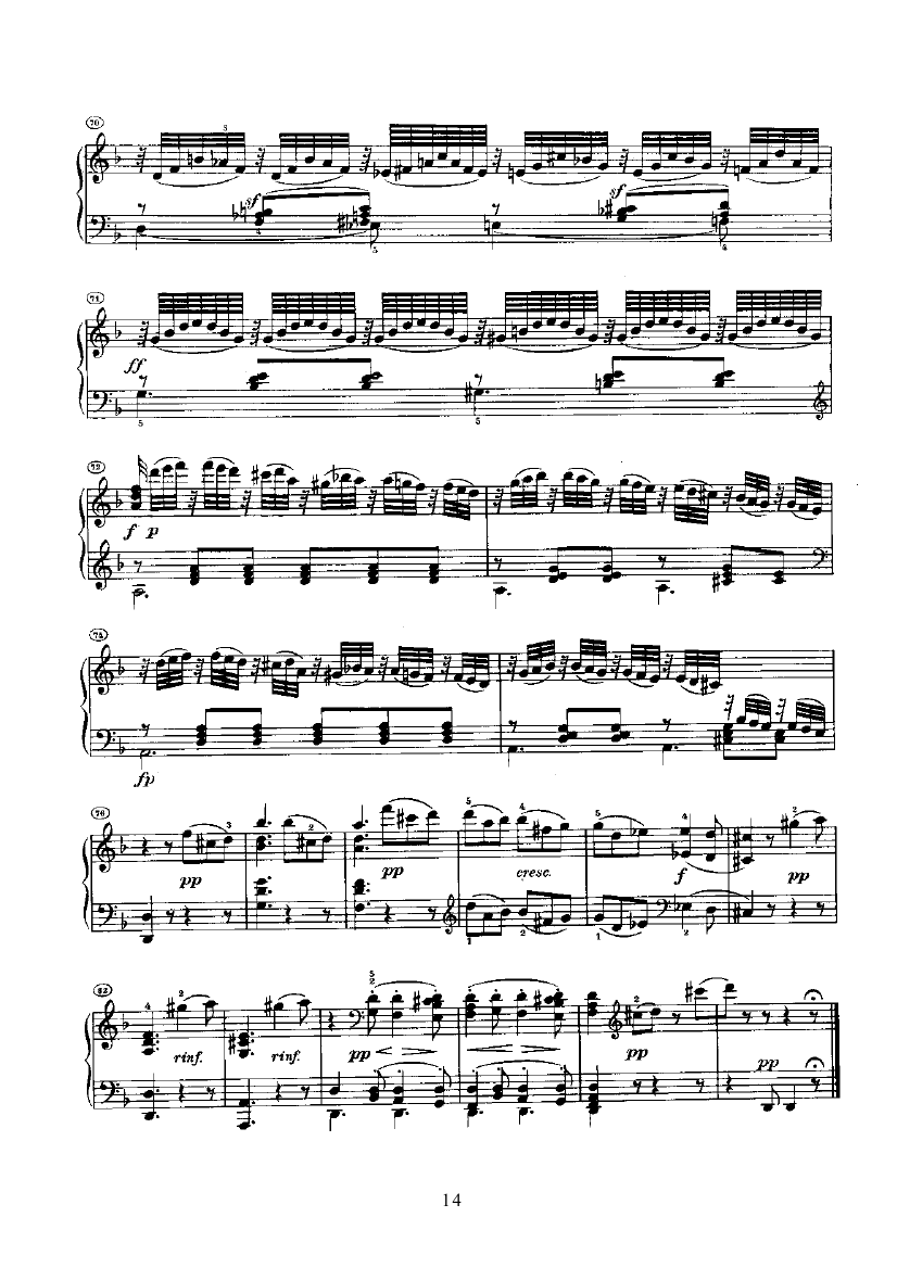 奏鸣曲(Opus10 Nr.3) 键盘类 钢琴钢琴曲谱（图14）