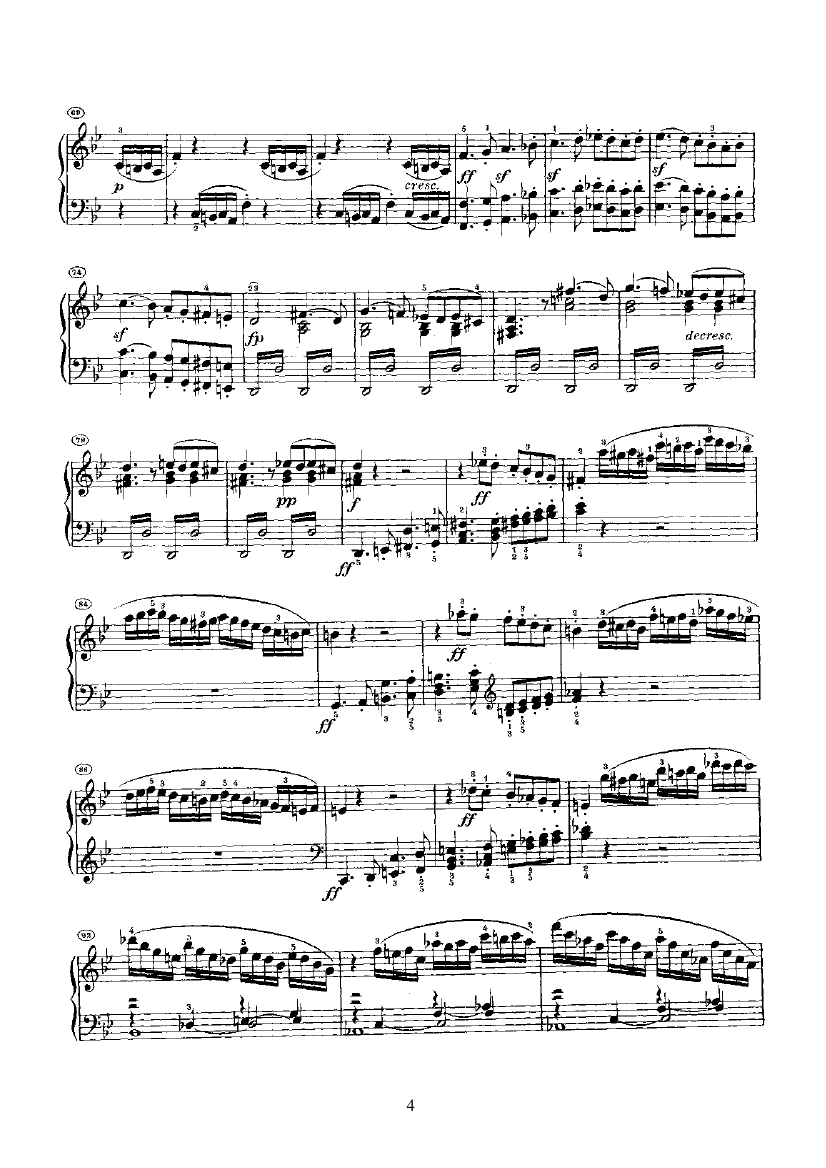 奏鸣曲(Opus22) 键盘类 钢琴钢琴曲谱（图4）