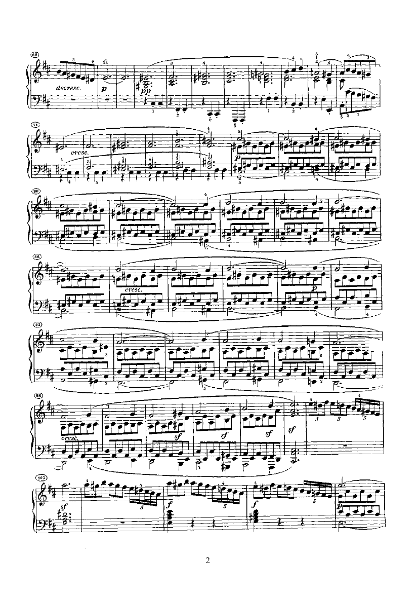 奏鸣曲(Opus28) 键盘类 钢琴钢琴曲谱（图2）