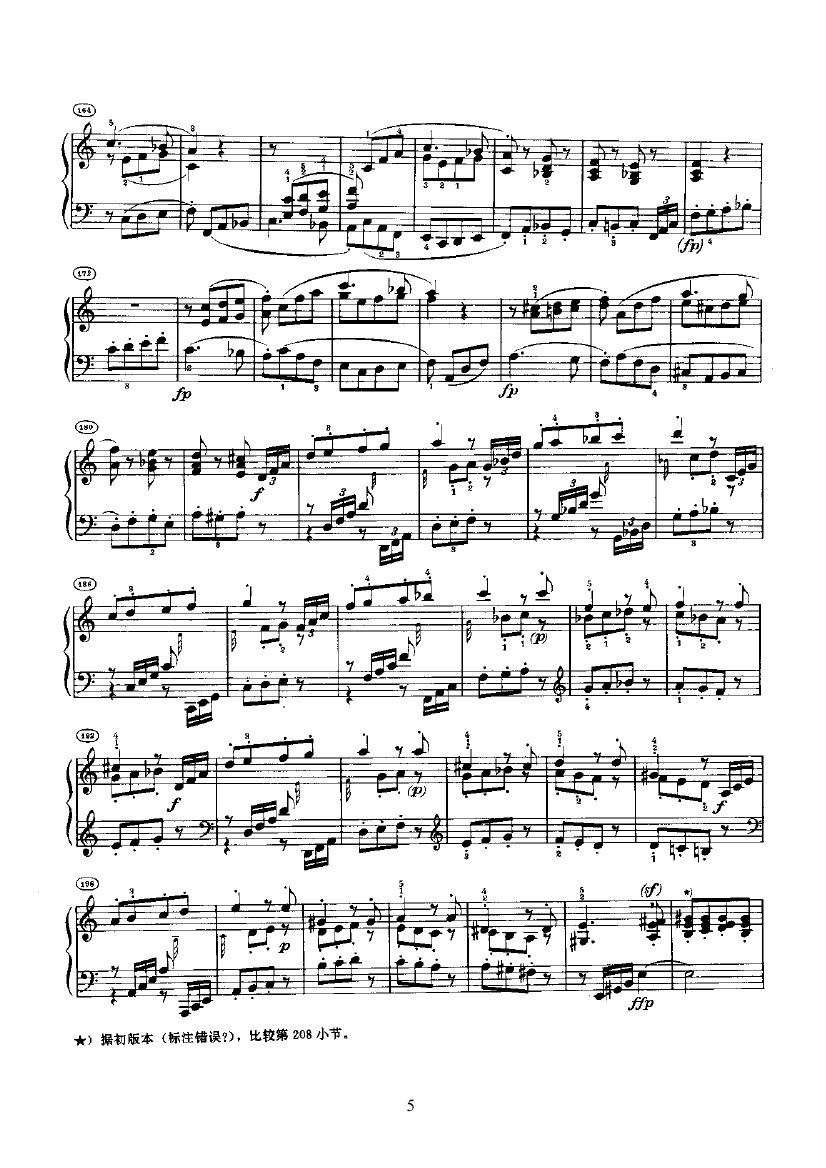 奏鸣曲(Opus2 Nr.2) 键盘类 钢琴钢琴曲谱（图5）