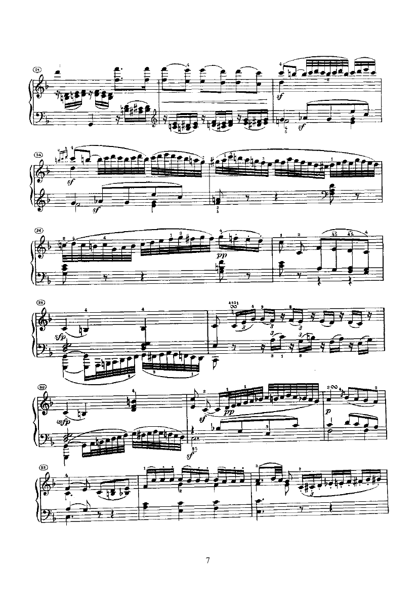 奏鸣曲(Opus2 Nr.1) 键盘类 钢琴钢琴曲谱（图7）