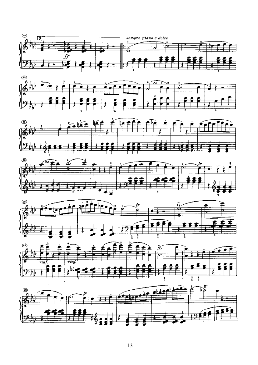奏鸣曲(Opus2 Nr.1) 键盘类 钢琴钢琴曲谱（图13）