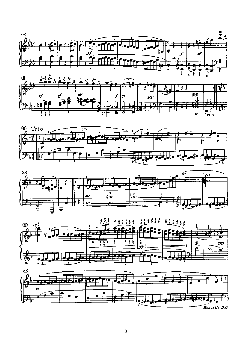 奏鸣曲(Opus2 Nr.1) 键盘类 钢琴钢琴曲谱（图10）