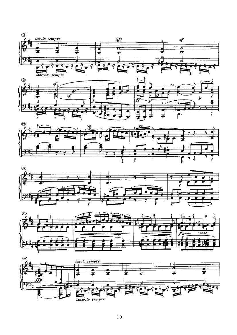 奏鸣曲(Opus2 Nr.2) 键盘类 钢琴钢琴曲谱（图10）