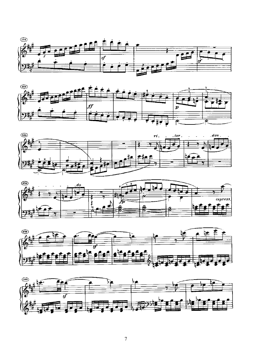 奏鸣曲(Opus2 Nr.2) 键盘类 钢琴钢琴曲谱（图7）
