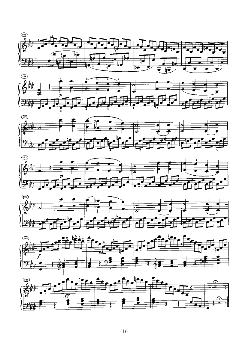 奏鸣曲(Opus2 Nr.1) 键盘类 钢琴钢琴曲谱（图16）