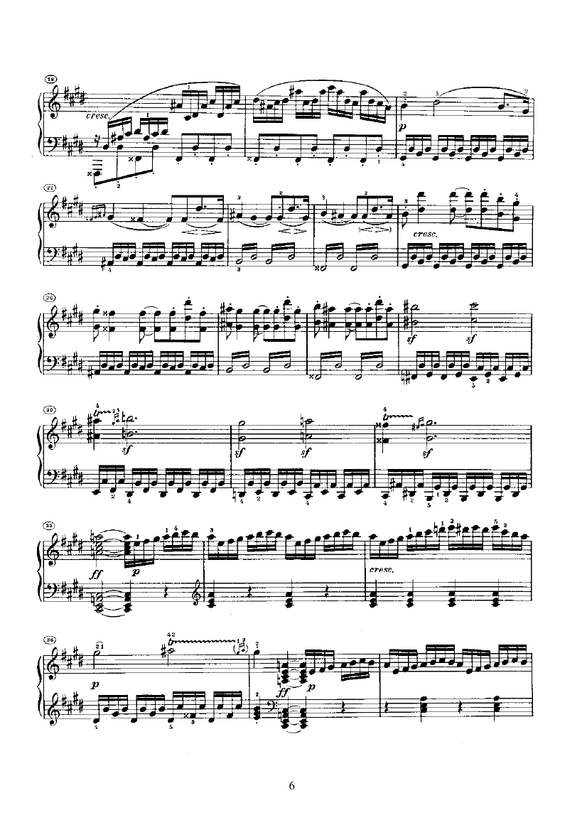 奏鸣曲(Opus27 Nr.2) 键盘类 钢琴钢琴曲谱（图6）
