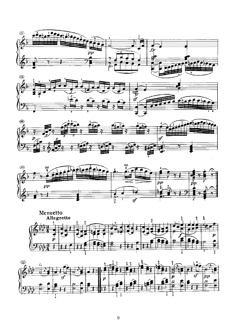 奏鸣曲(Opus2 Nr.1) 键盘类 钢琴钢琴曲谱（图9）