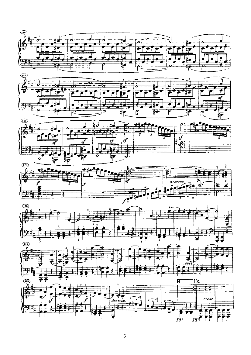 奏鸣曲(Opus28) 键盘类 钢琴钢琴曲谱（图3）