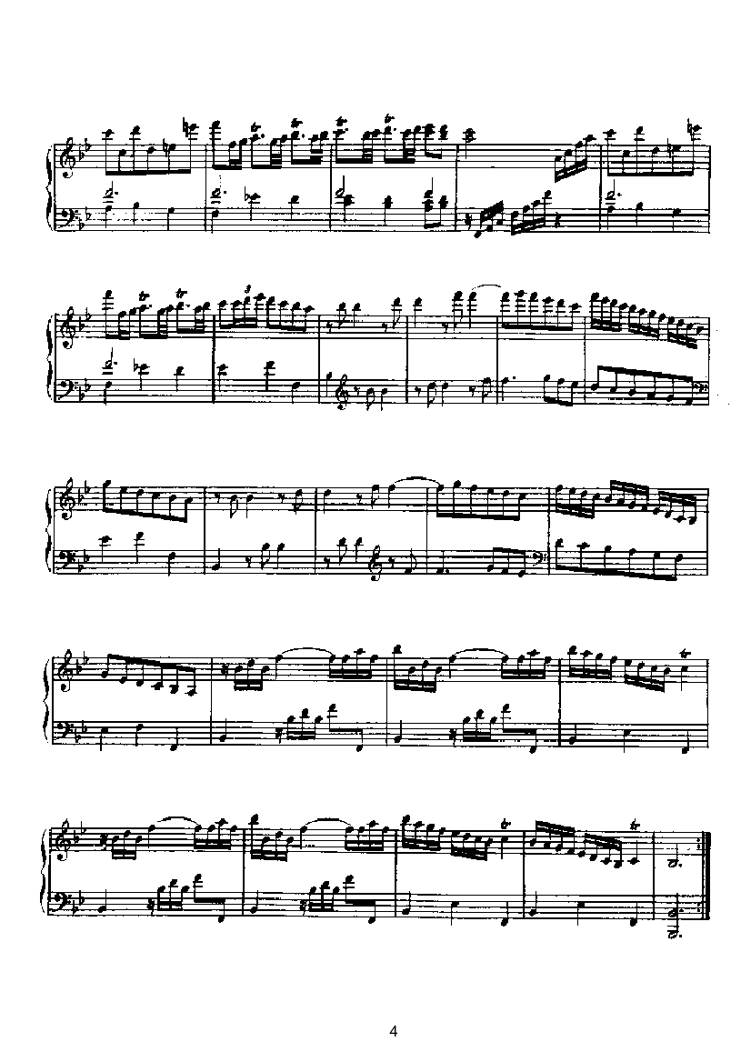 二十首经典奏鸣曲第十八首 键盘类 钢琴钢琴曲谱（图4）