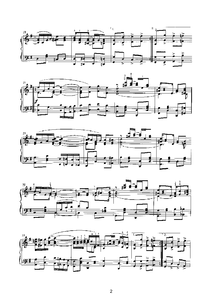 尤物雷格 键盘类 钢琴钢琴曲谱（图2）