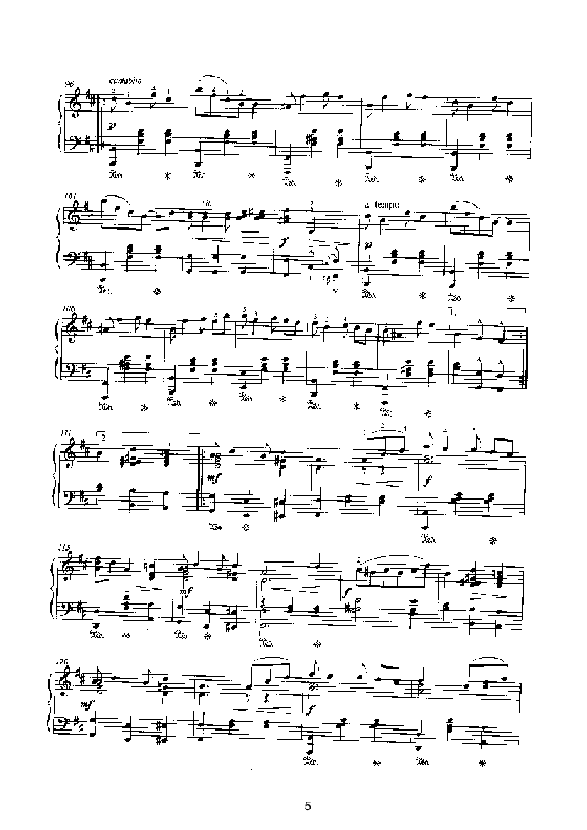 贝西娜 键盘类 钢琴钢琴曲谱（图5）