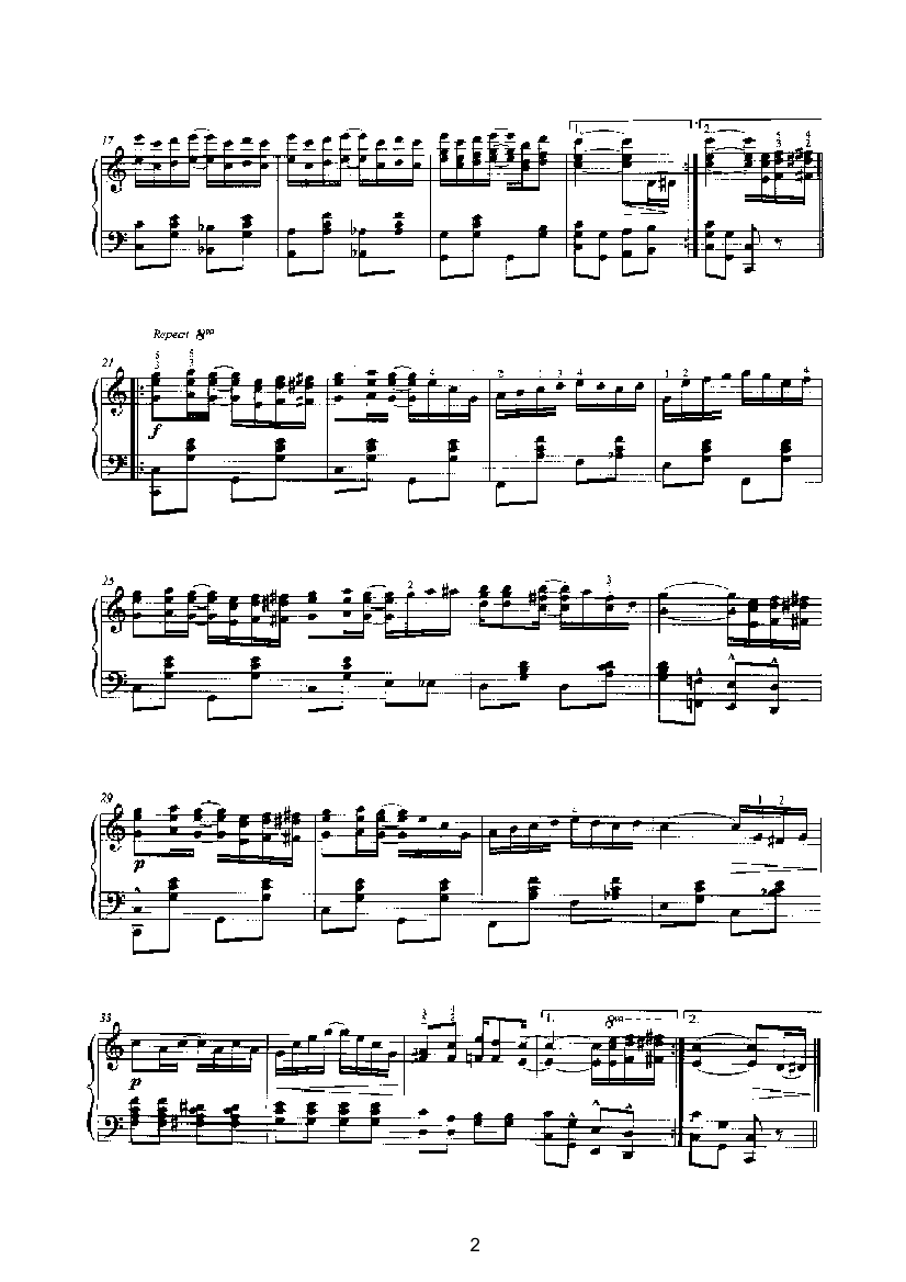 演艺人 键盘类 钢琴钢琴曲谱（图2）