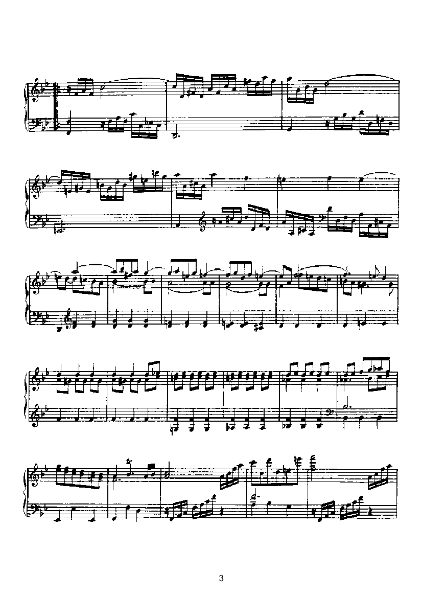 二十首经典奏鸣曲第十八首 键盘类 钢琴钢琴曲谱（图3）