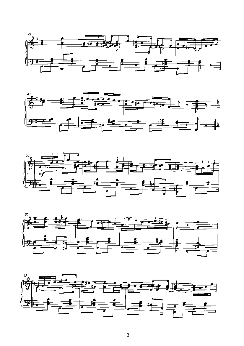 哭泣的杨柳 键盘类 钢琴钢琴曲谱（图3）
