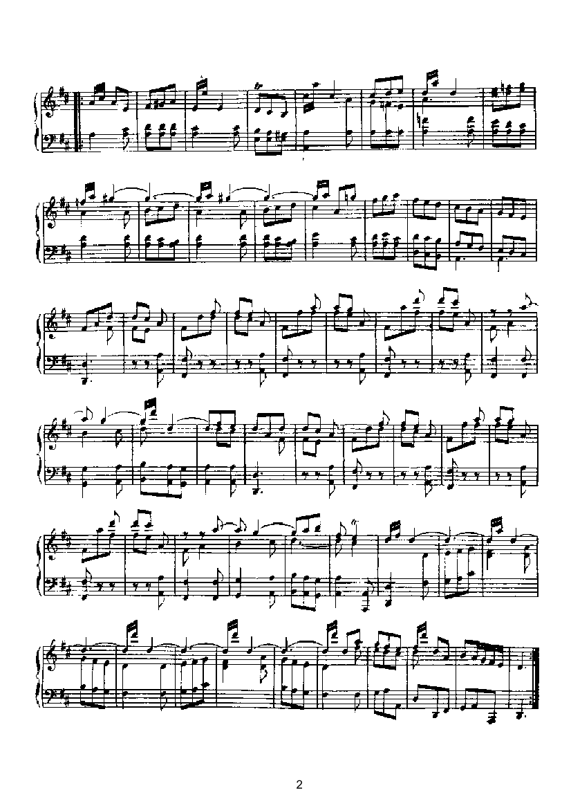 二十首经典奏鸣曲第十二首 键盘类 钢琴钢琴曲谱（图2）