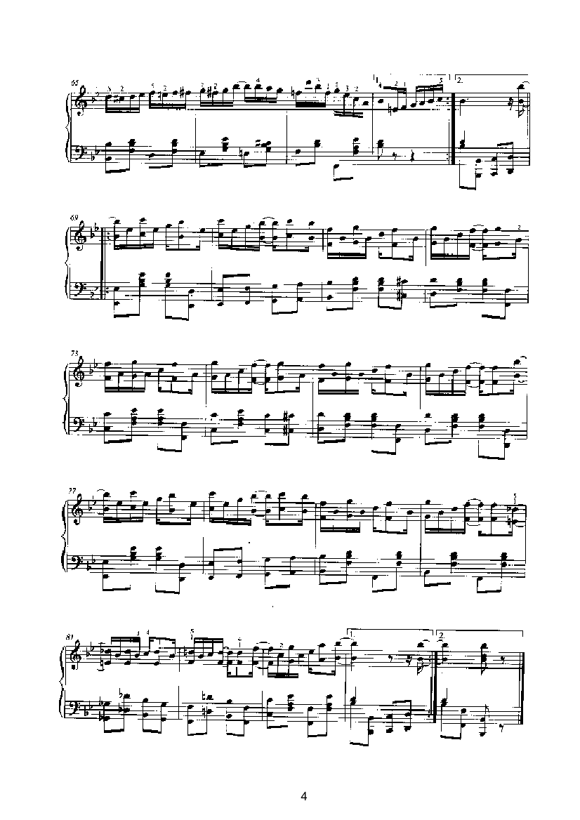 切分精粹 键盘类 钢琴钢琴曲谱（图4）