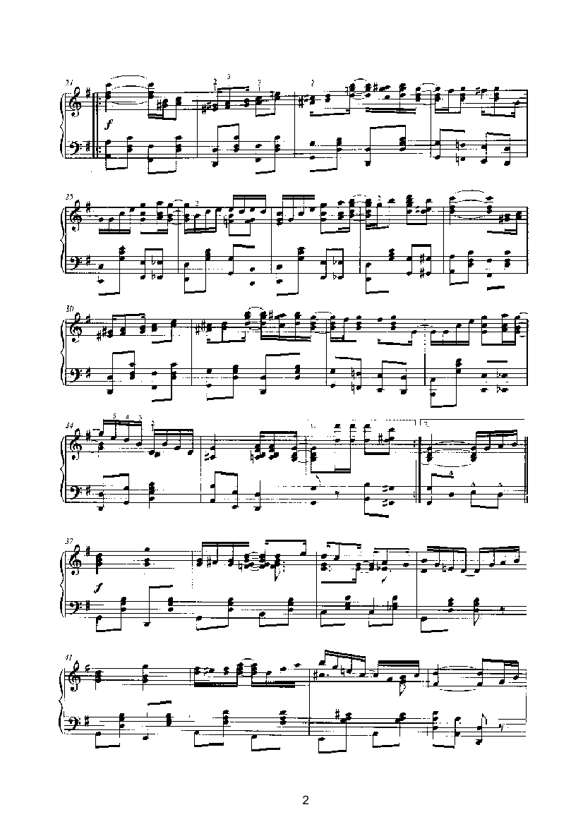 哭泣的杨柳 键盘类 钢琴钢琴曲谱（图2）