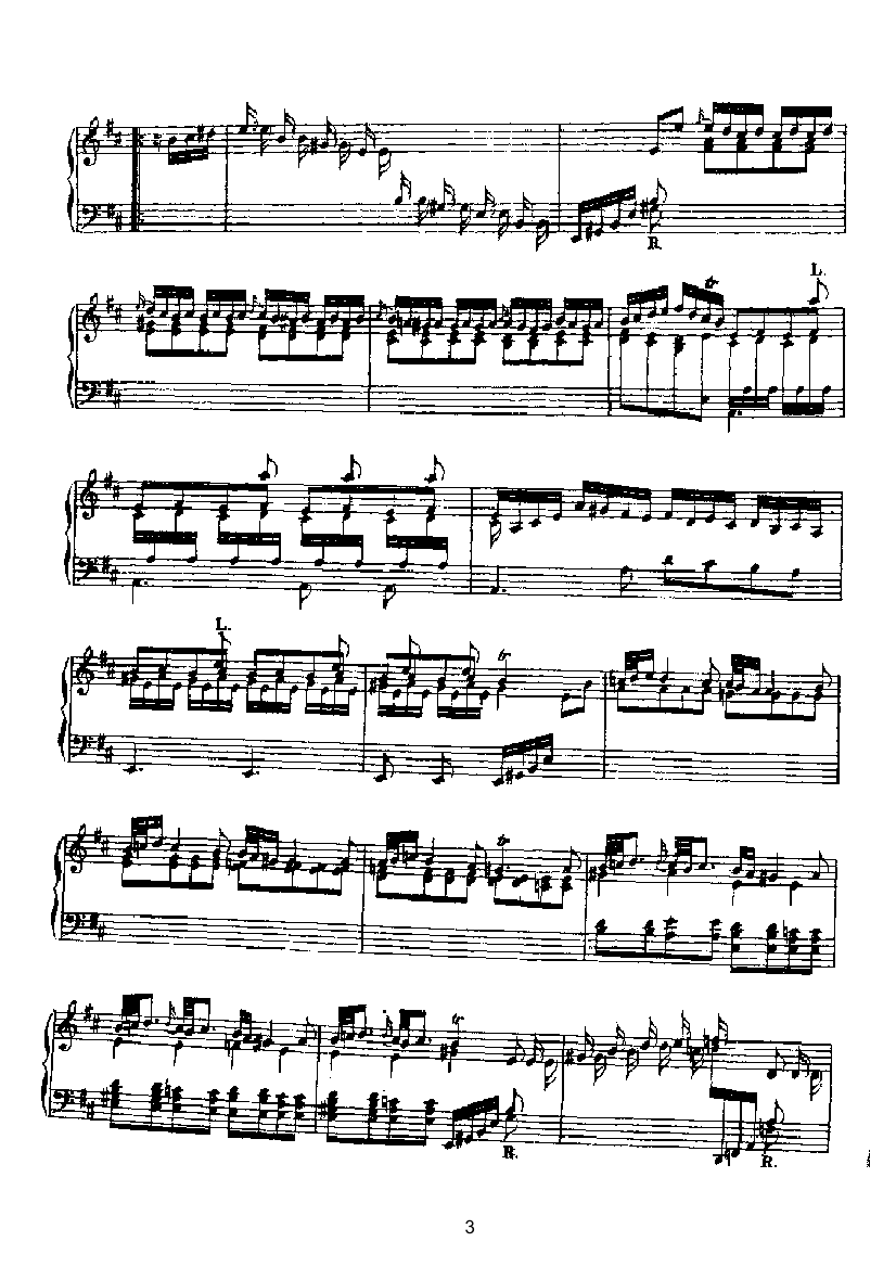 二十首经典奏鸣曲第七首 键盘类 钢琴钢琴曲谱（图3）