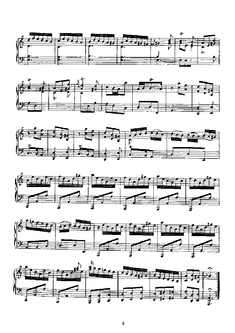 二十首经典奏鸣曲第三首 键盘类 钢琴钢琴曲谱（图4）