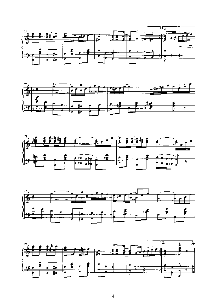 哭泣的杨柳 键盘类 钢琴钢琴曲谱（图4）