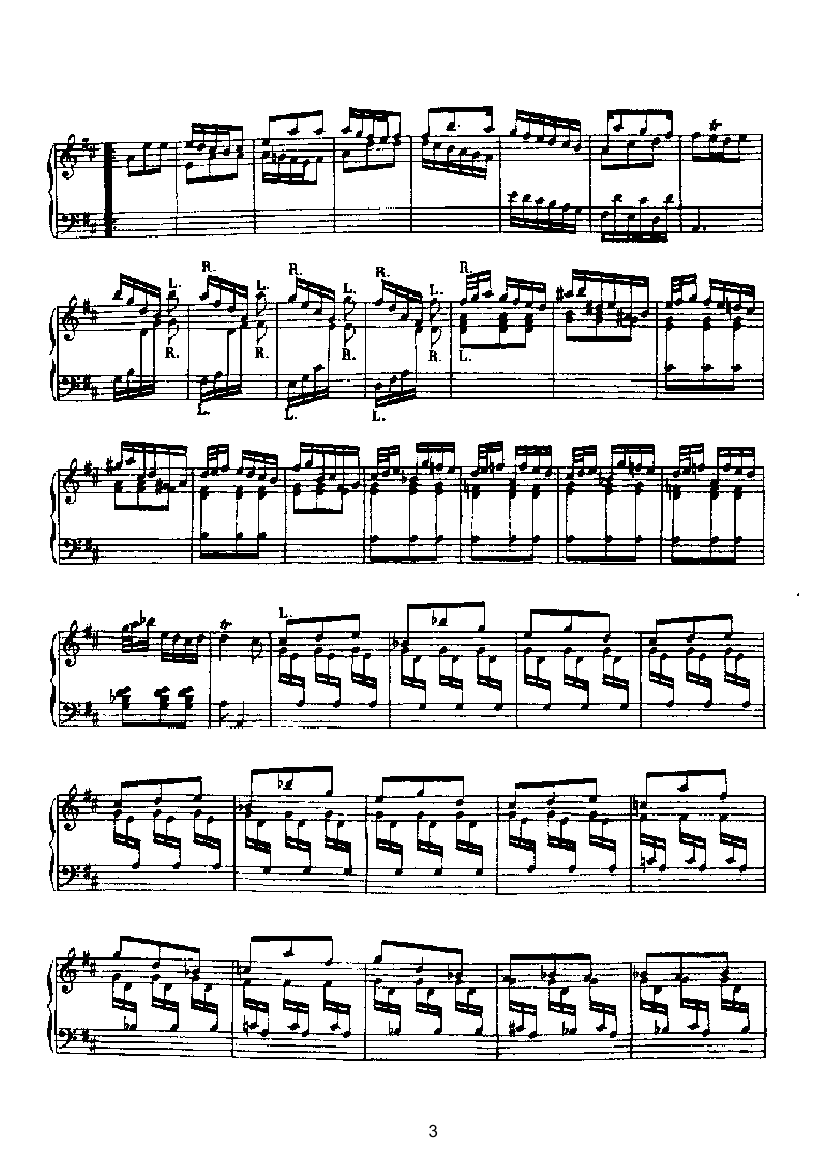 二十首经典奏鸣曲第六首 键盘类 钢琴钢琴曲谱（图3）