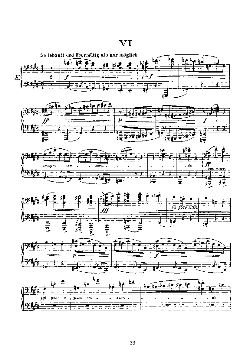 滑稽曲六首op.58（四手联弹） 键盘类 钢琴钢琴曲谱（图33）