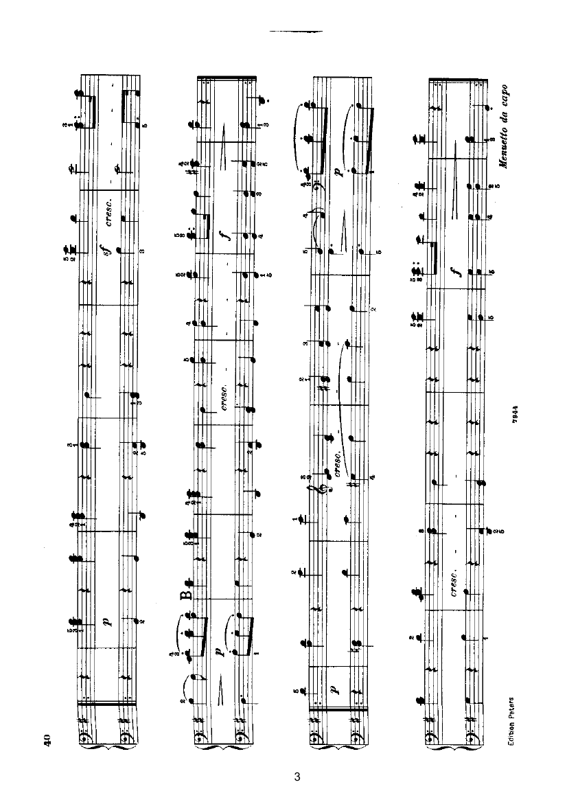 小步舞曲2（四手联弹） 键盘类 钢琴钢琴曲谱（图3）