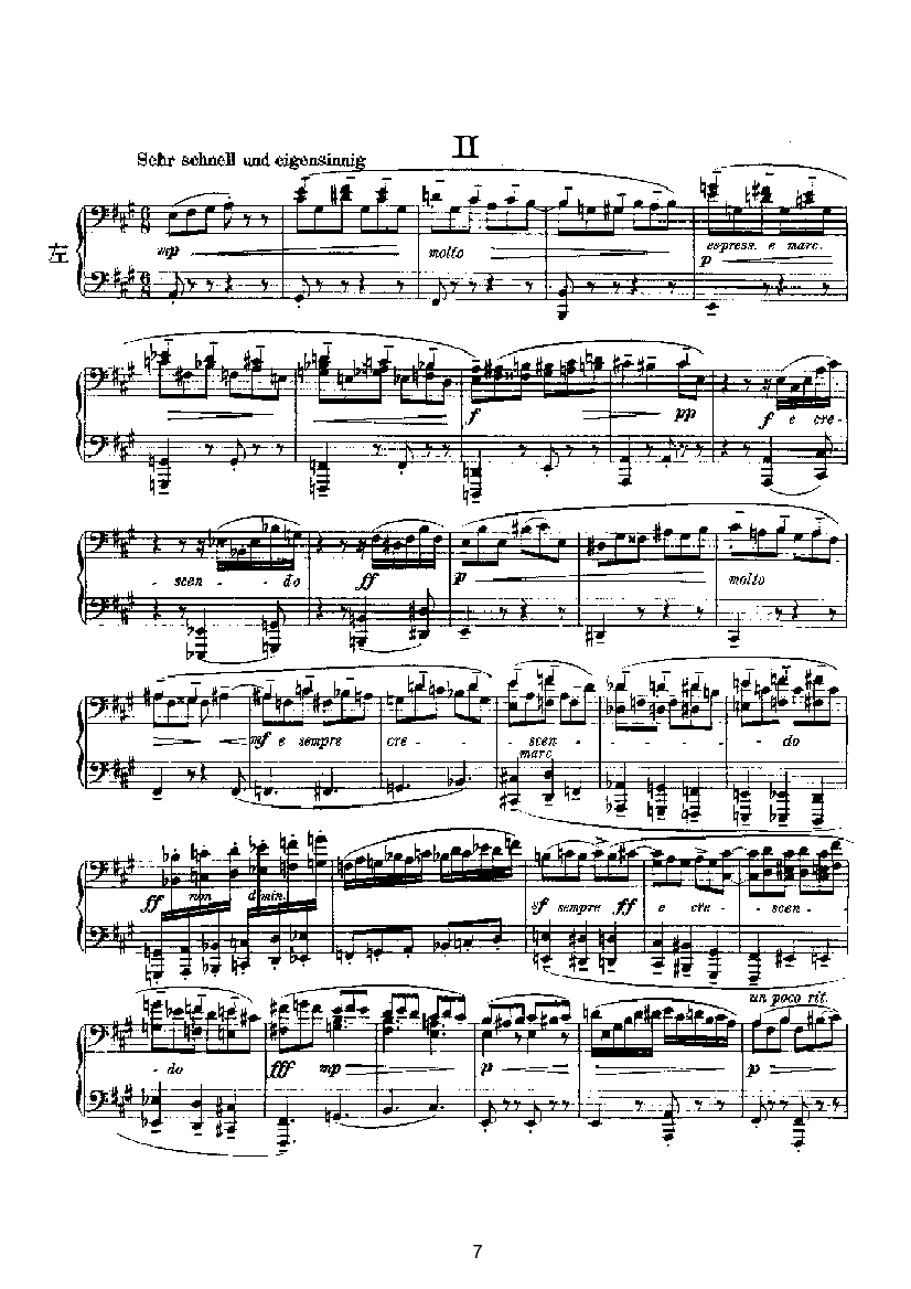 滑稽曲六首op.58（四手联弹） 键盘类 钢琴钢琴曲谱（图7）